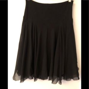 Black chiffon flutter skirt: Catherine Malandrino
